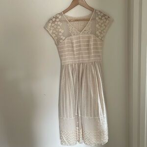 moulinette sœurs off-white semi-formal dress